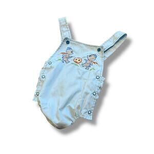 Vintage 60s Baby Bear Soccer One Piece Overalls
